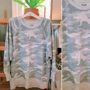 Aerie Oversized Camo Crew Neck✖️